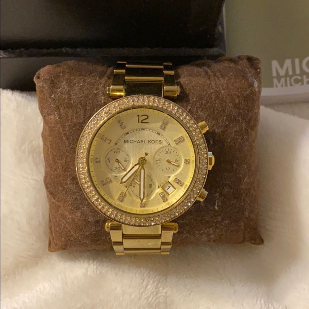 Michael Kors Accessories Pave Parker Watch, 39mm